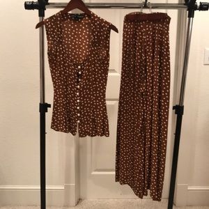 Betsey Johnson pant suit, vintage 1990